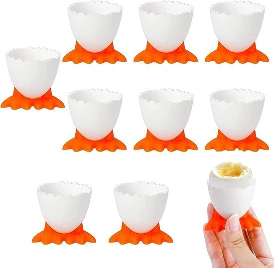 Set di uova in plastica per bambini, standard di uova cartoon, 9 pezzi, zucchero avello, plastica morbida, uova cotte