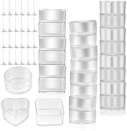 Set di sospensioni per candele in plastica trasparente, con 30 pezzi, in forma di getto, per la creazione di candele.