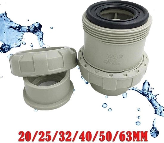 Blocco Anti-Ritorno 32mm in Line per Lavatrice e Lavello - Utilizzo Universale