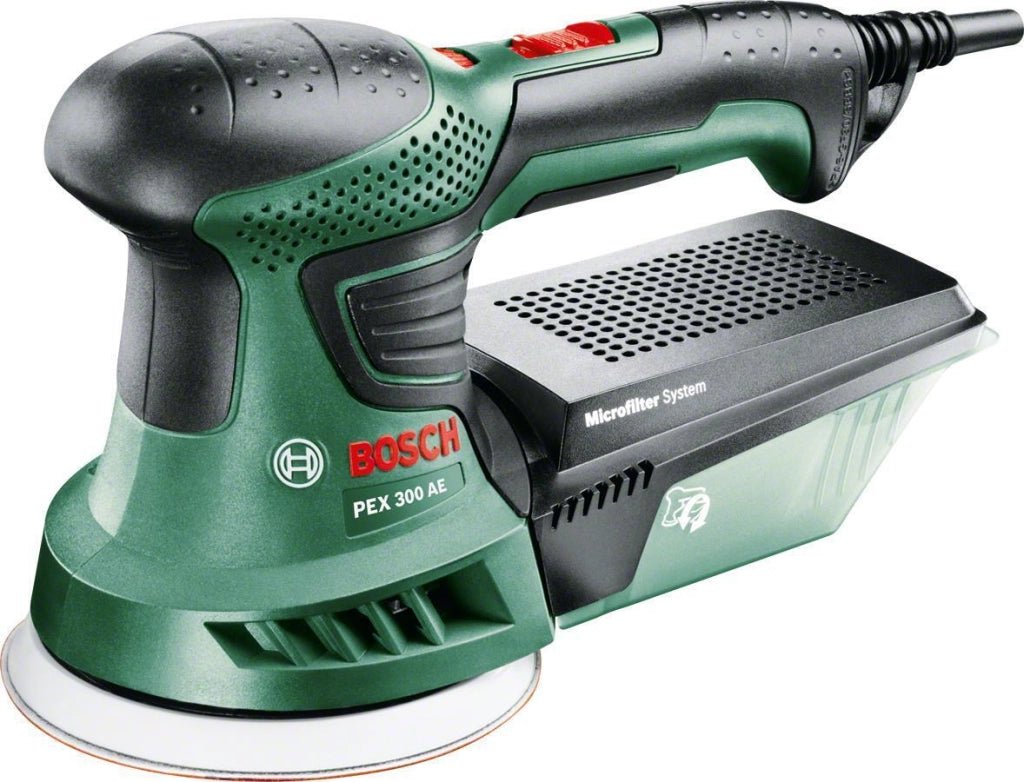 Bosch 0 603 3A3 000 PEX 300 AE Levigatrice orbitale 270 W 4000-24000 OPM Velocita' regolabile Sistema Microfilter colore Nero Verde