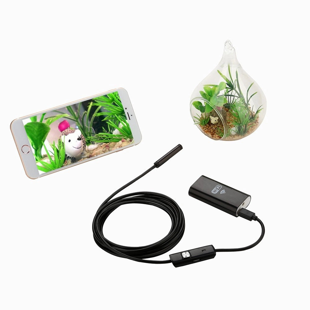 Trade Shop - Telecamera Endoscopica Per Ispezione Wifi Per Smartphone 6 Led Mt Ip67 -