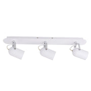 Faretto soffitto moderno 3 luci bianco orientabile GU10 Italux