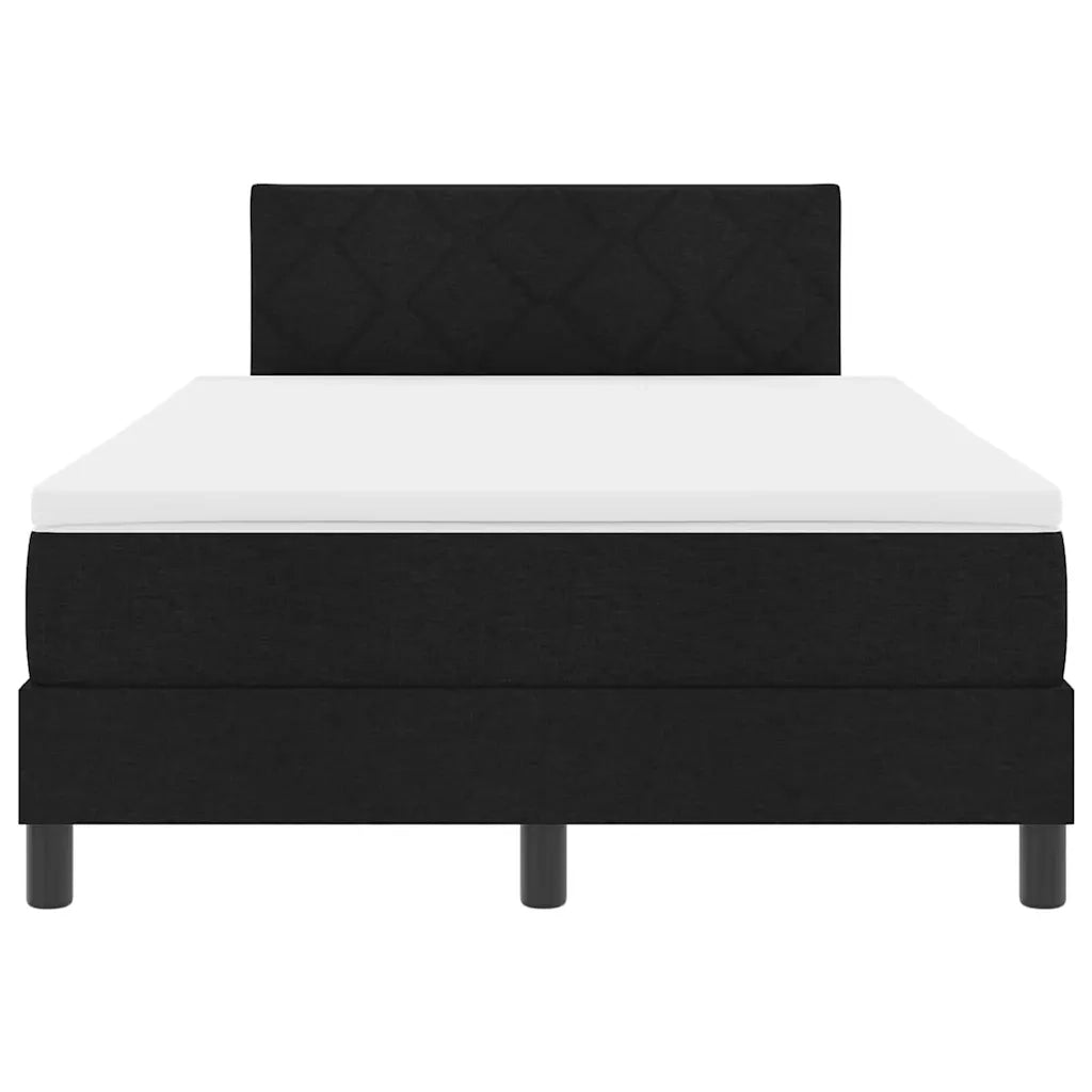Letto a molle con materasso con led Nero 120 x 200 cm Tessuto 3342277