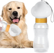 Ottimale borraccia portatile per cani, 600 ml, borraccia per cani BPA-free, flacone di acqua impermeabile per animali domestici, cani, cuccioli per esterno, viaggi, passeggiate