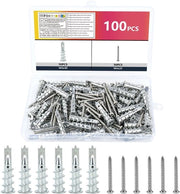 Set di chiodi per gesso, 120 chiodi per gesso auto perforanti, metallo, per fissaggio su calcestruzzo, mattoni.