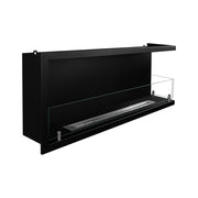 Caminetto Chisone, Camino a Bioetanolo Capacità 1.25 lt, 120x22x45h cm Nero