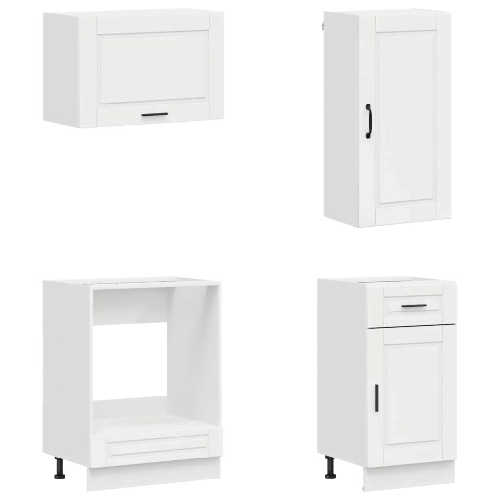 Unità Cucina PORTO 8 pcs Bianco Lucido Legno ingegnerizzato 3438177