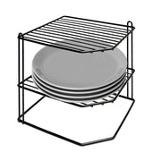 Mensola per Piatti ad Angolo Black Globe in Metallo 23 x 23 x 21 cm Artex