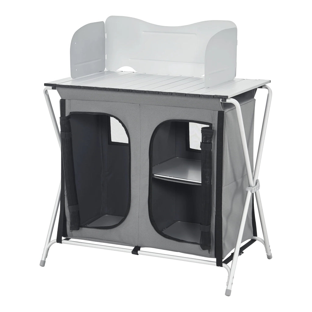 Mobile da cucina da esterno pieghevole Tullinge 105 x 80 x 51 cm grigio 03_0008669