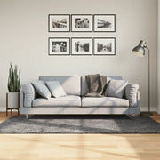 Tappeto Pelo Corto HUARTE Morbido Lavabile Antracite 100x200 cm 374998