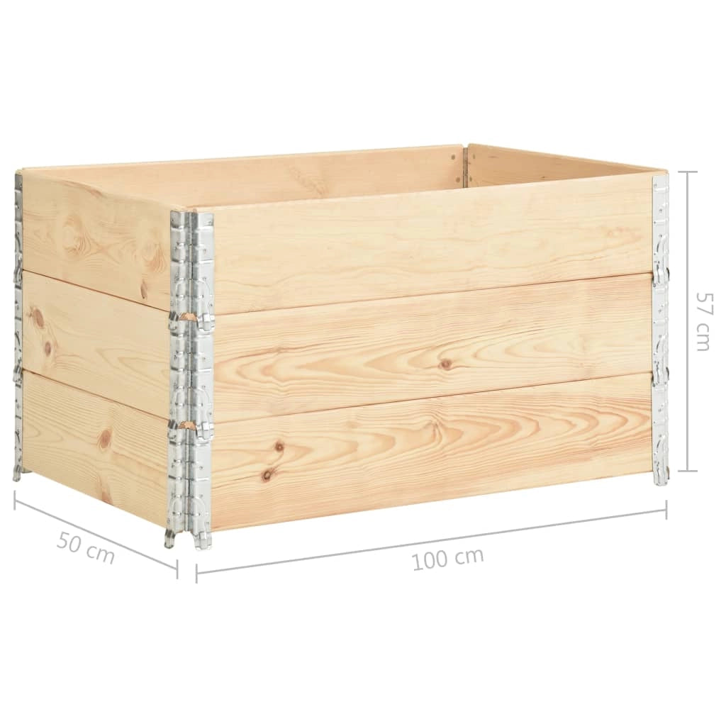 Fioriere rialzate 3 pz 50 x 100 cm in legno massello di pino 02_0000890