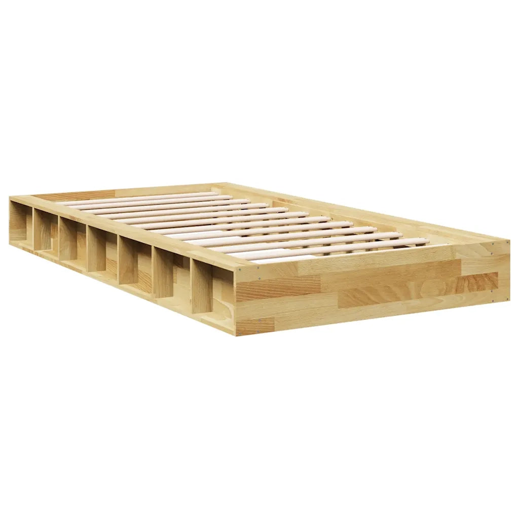Struttura Letto Senza Materasso 90x190 cm in Legno di Rovere 3324129