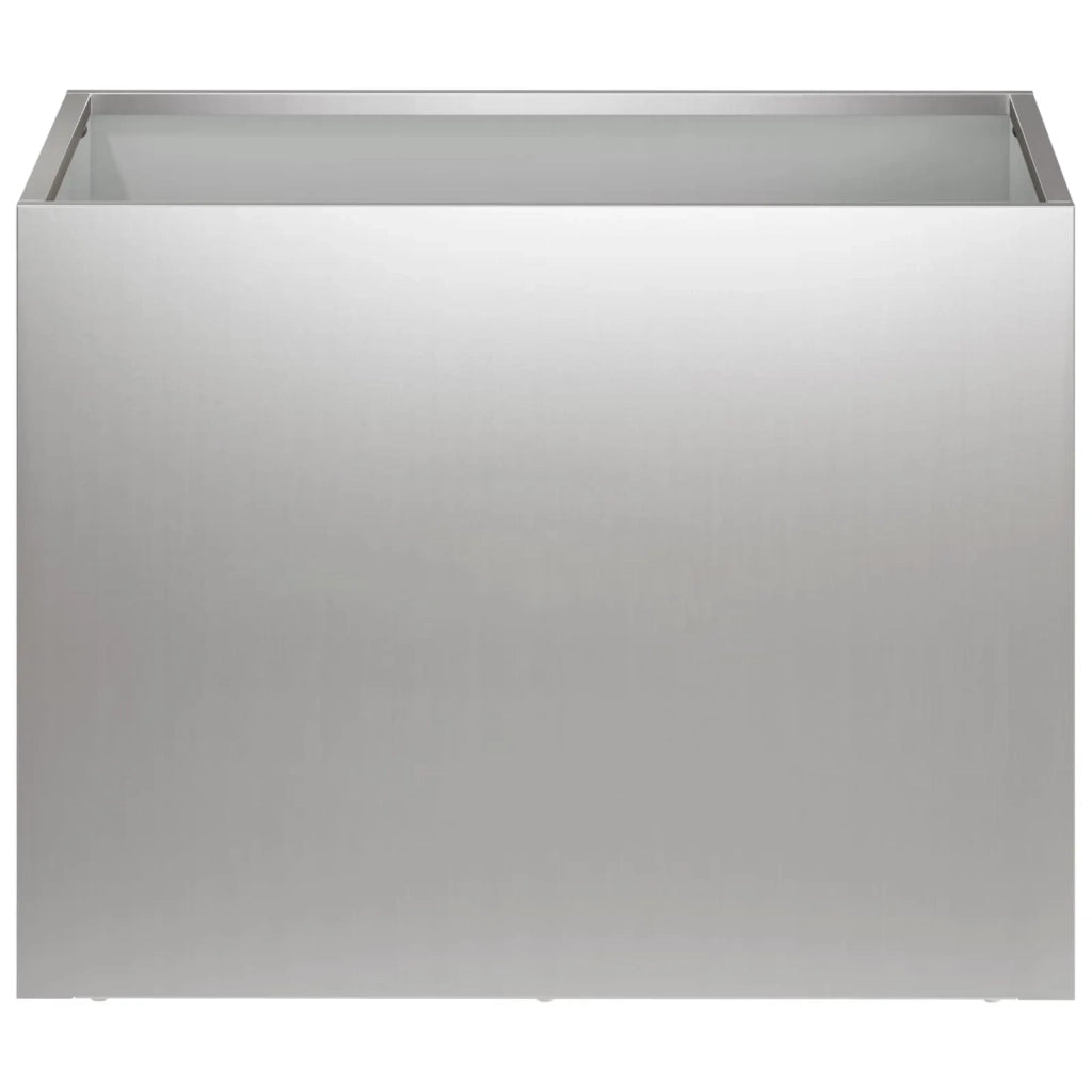 Vaso da giardino 2 pz Argento 40 x 30 x 30 cm Acciaio zincato 8005201