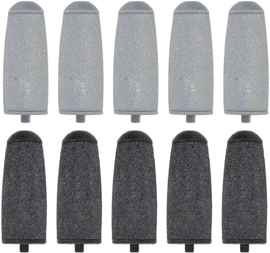 Accessori Elettrico per Rasatura dei Piedi - 10 Pezzi - Coarse e Fine - Ideale per l'Uso Casalingo - Sostituibile e Rinnovabile