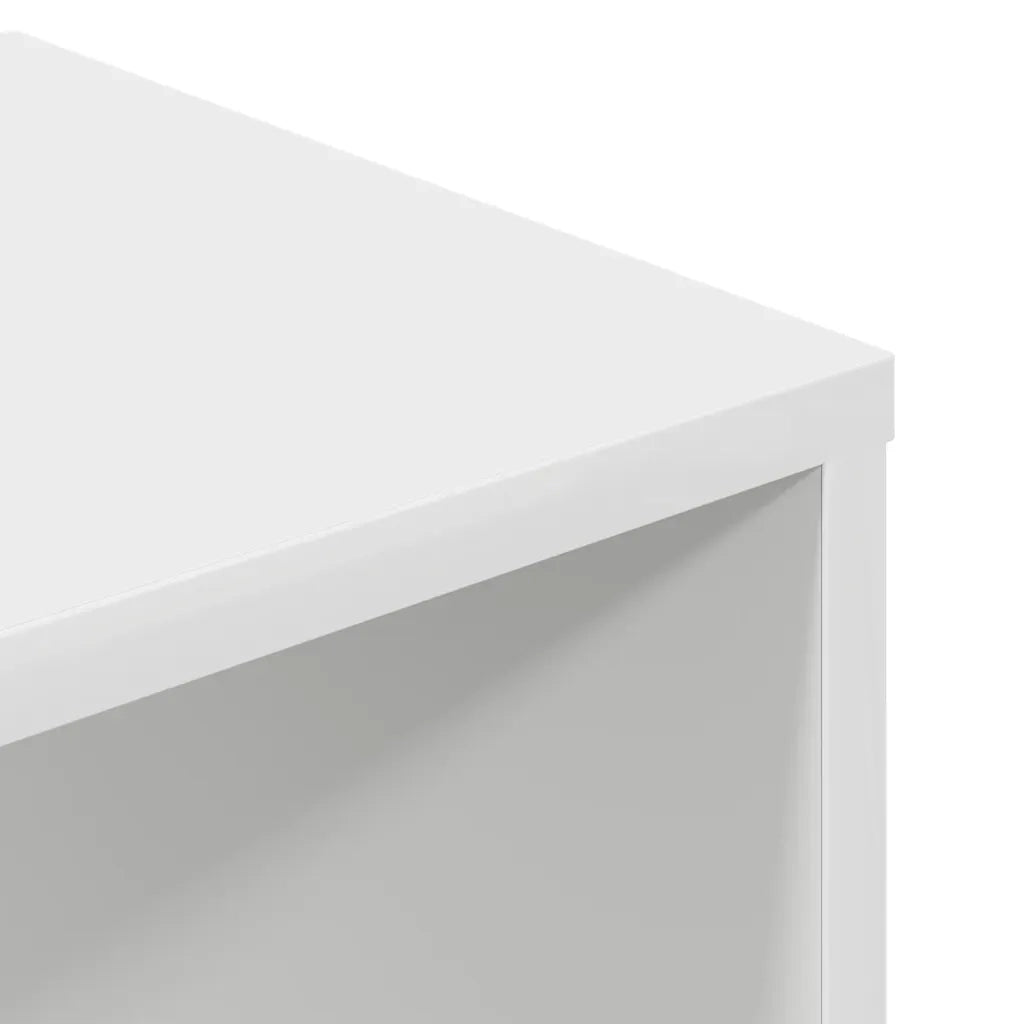 Libreria Bianca 34x31x112 cm in Legno Multistrato 860283