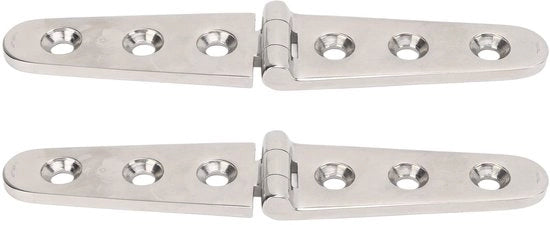 Scharniere in Acciaio Inossidabile 316 - Liscio a Polvere - Per Tappeti di Coperta/Scatole - Installazione Facile - 4 mm di Spessore - Scharniere