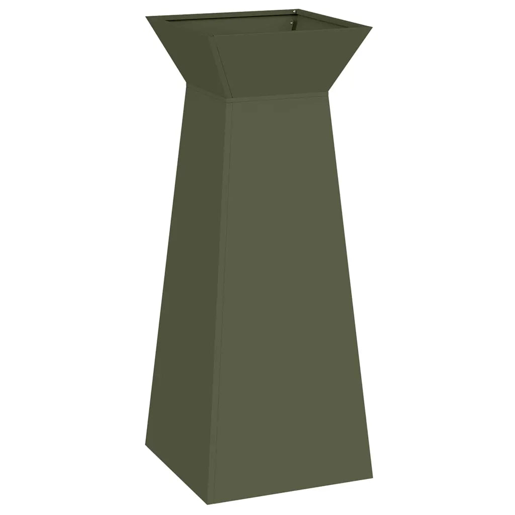 Vaso a Pilastro 2 pcs Oliva 40 x 40 x 100 cm 873859