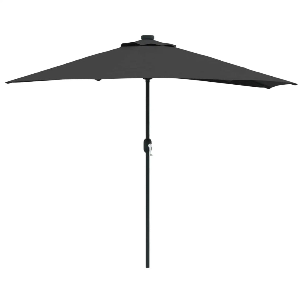 Ombrello da giardino Nero 294 x 150 x 224 cm 42003273