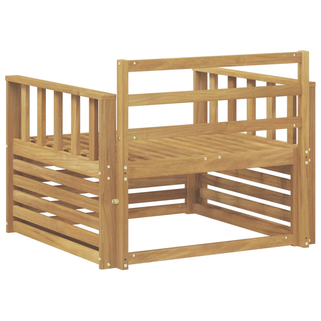 Divano da esterno Legno di Acacia Massello Bianco