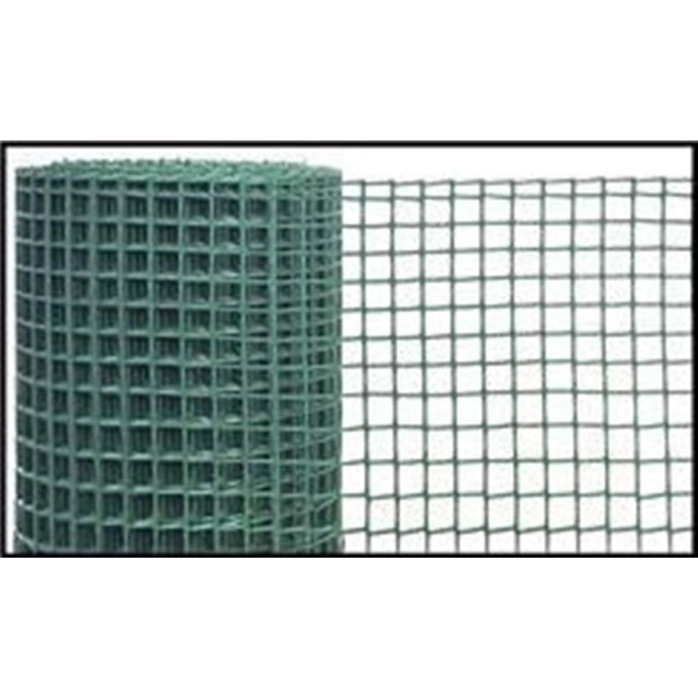 Trade Shop - Set 3pz Rotolo Rete Di Plastica Verde Maglia Quadra 10x10mm 0.5x5mt Recinzione 219380 -