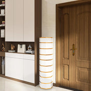 scarpiera Armadietto organizer per scarpe girevole a 360 gradi con ante - Scaffale moderno per scarpe da ingresso per corridoio dell'armadio di casa - Scaffale stretto indipendente, soluzione di