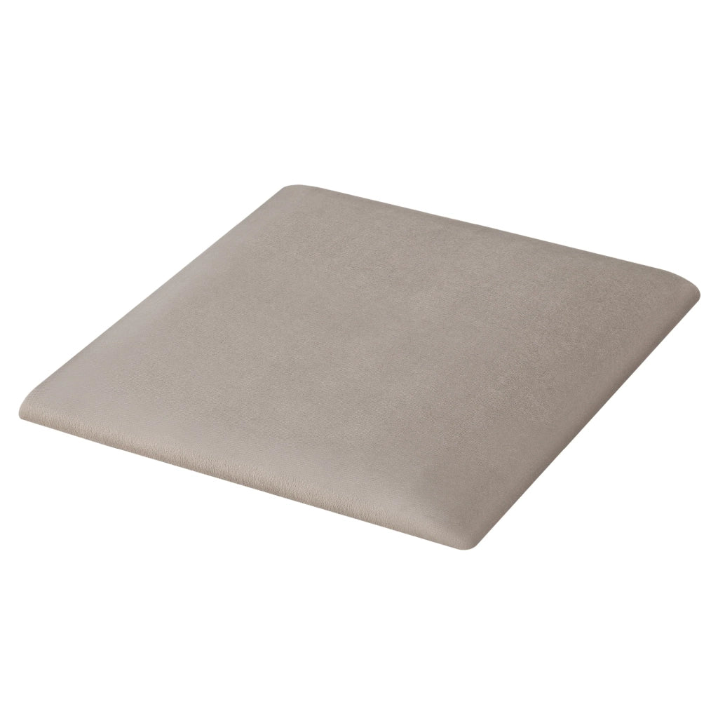 Set di 4 cuscini da parete in velluto 30 x 30 cm grigio chiaro 03_0010646