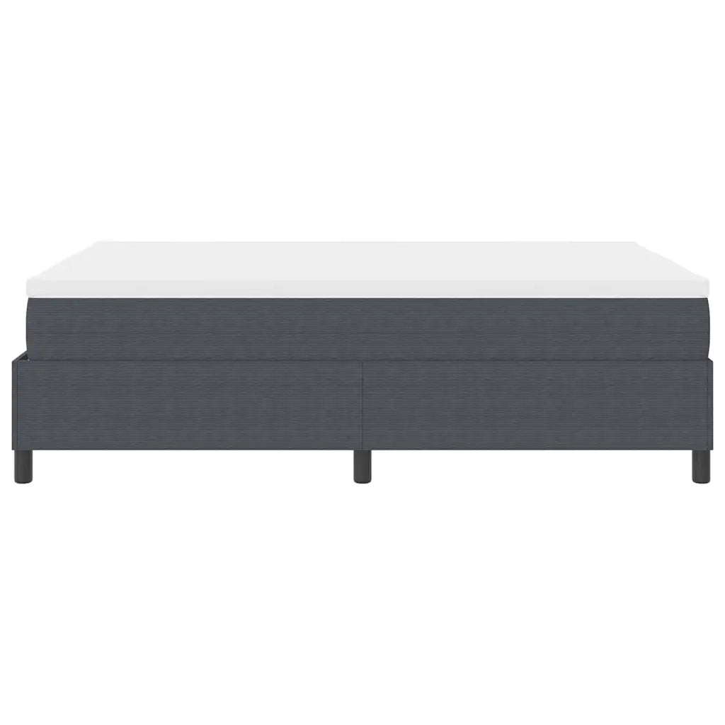 Letto a molle Grigio Scuro e Bianco 140 x 200 cm 3337468