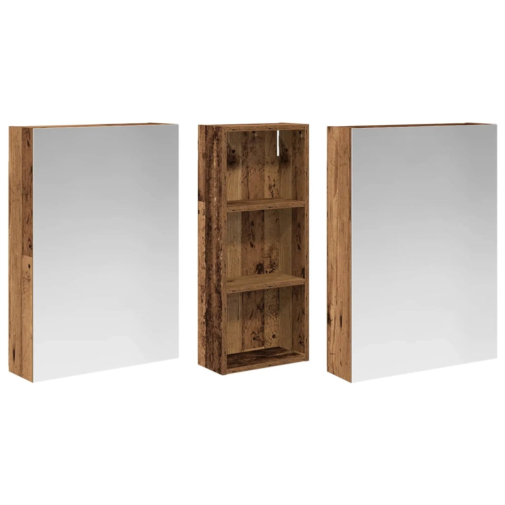 Set di Armadi da Bagno con lo scaffale 3 pcs 130 x 14,5 x 70 cm 3403766
