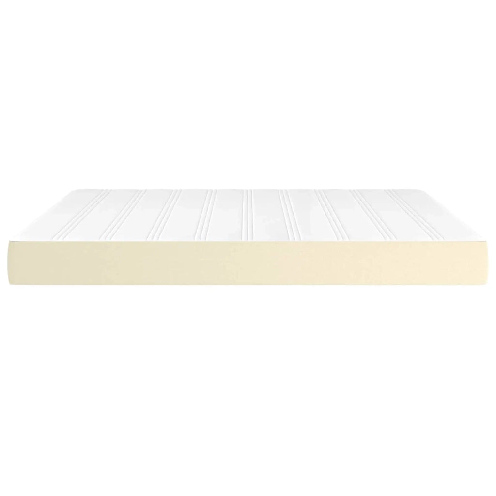 Materasso a Molle Insacchettate Rigidità Media Crema 180x200x20 cm in Similpelle 347844