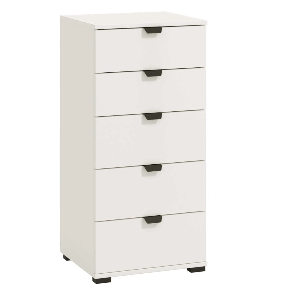 cassettiera moderna 5 cassetti cm 45x40x95 h - PLUS