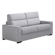 Vialfre, Divano Fisso 2 Posti Sfoderabile Made in Italy, 180x95x100h cm Grigio