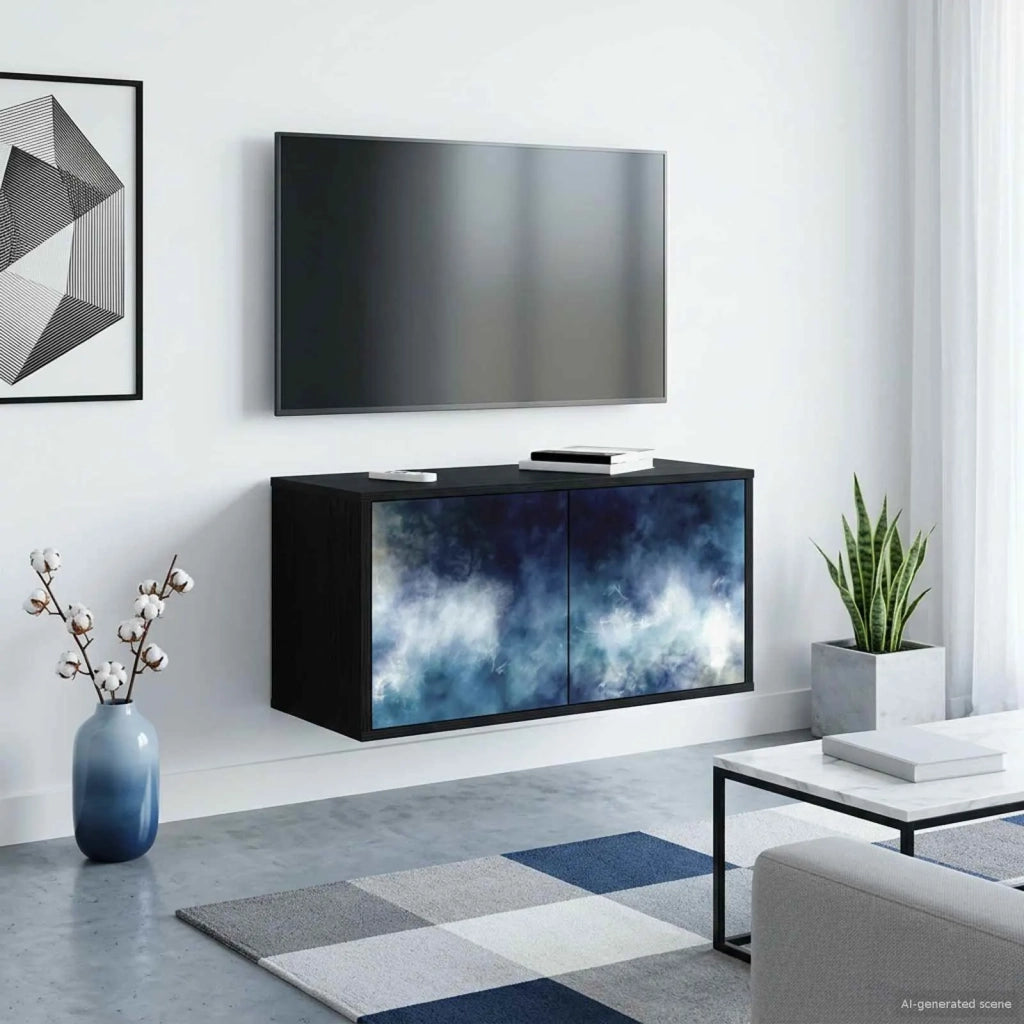 Mobile TV da Parete RAALTE 69 x 33 x 40 cm Rovere Nero 8007116