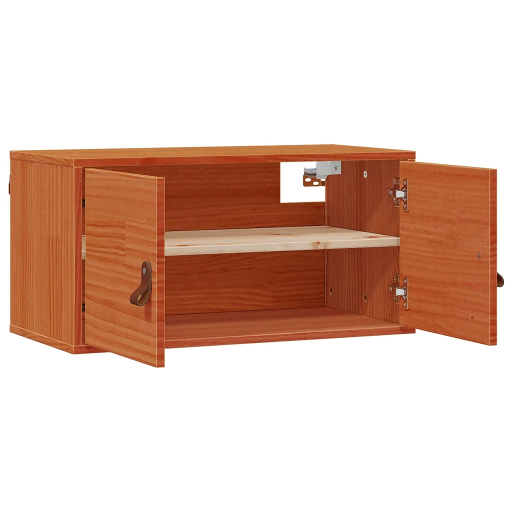 Armadietto a muro Marrone cerato 60 x 30 x 30 cm Pino massello 869942