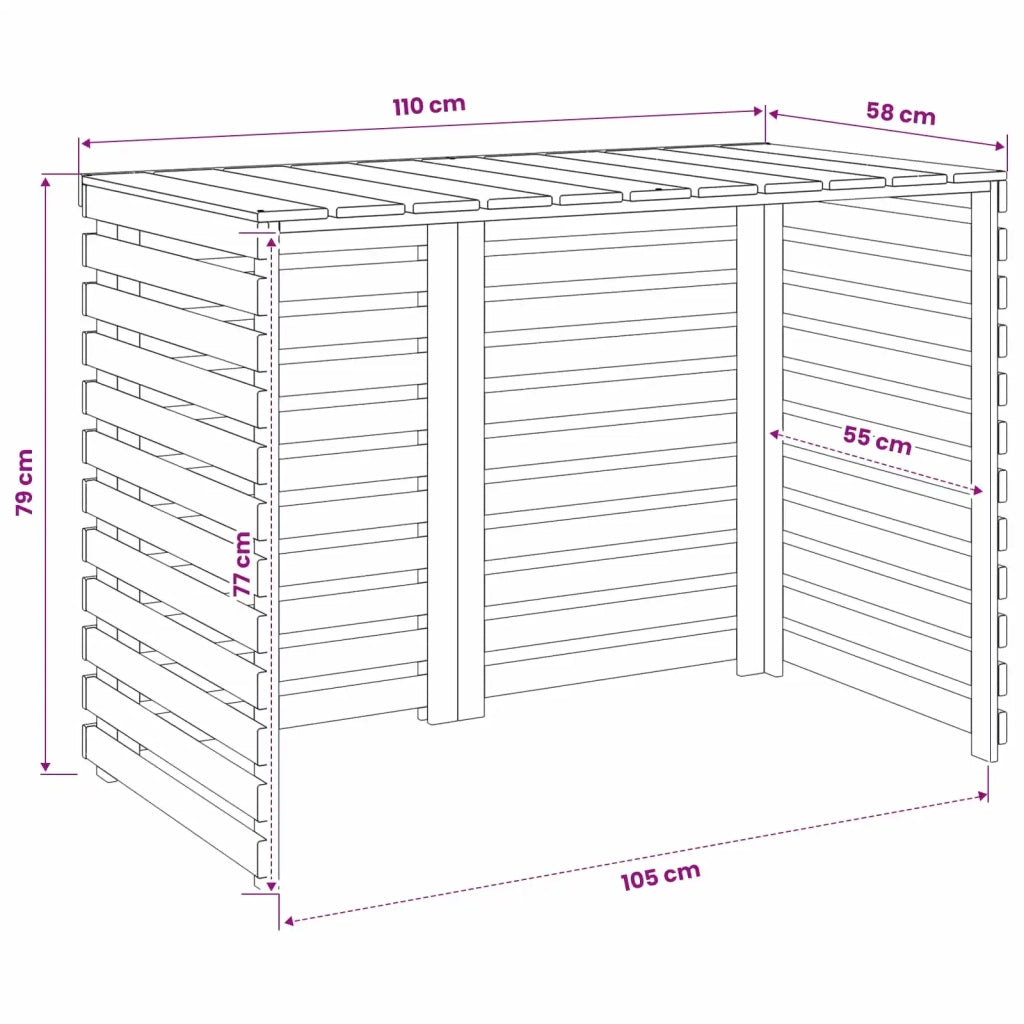 Copertura per condizionatore d'aria 110 x 58 x 79 cm 42042324