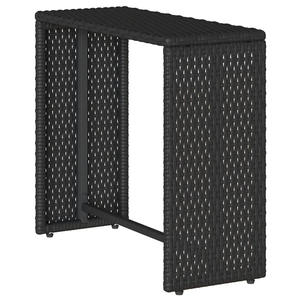 Set Divani da Giardino 5 pz | Set Salotto da Giardino con Cuscini in Polyrattan Nero