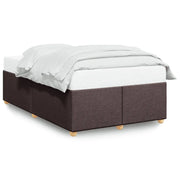 Letto matrimoniale | Letto per adulti | Giroletto senza Materasso Marrone Scuro 120x200 cm Tessuto