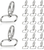 Anello di Trasformazione a Girovita - 20 Pezzi - Attacco di Carabina - Chiave da Parete - Cerniera di Borsa - Raccordo in Acciaio Inox - Multifunzionale