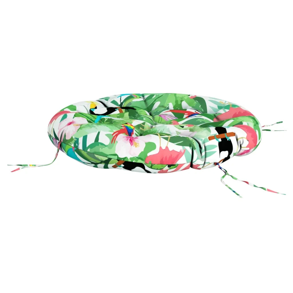 Cuscino Rotondo Multicolore Ø 100x11 cm in Tessuto Oxford 361979