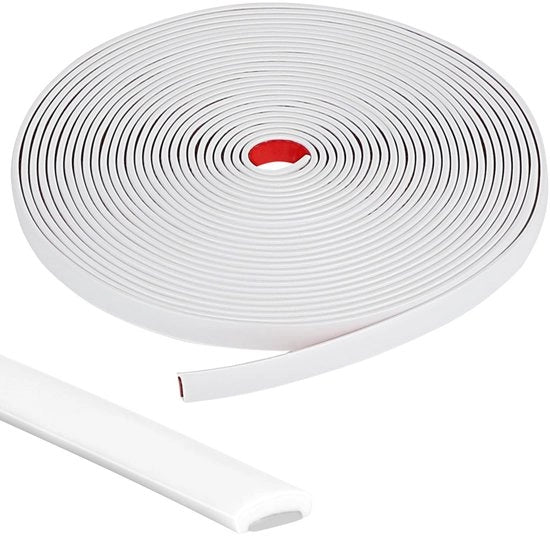 Decorative strips 10 m flexibili, autoadesivi, bianchi, decorazioni per pareti, listelli per plafoni, decorazioni 3D, listelli per angoli, listelli per pavimenti, listelli per bordi di piastrelle.