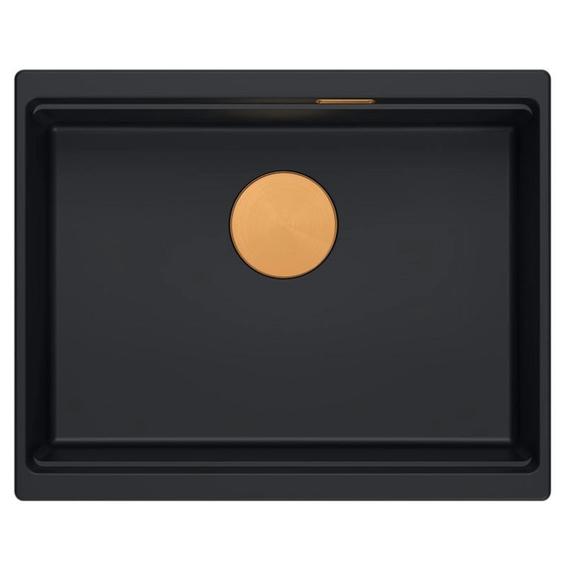Lavello In Granito Logan 100 Black Tappo nero