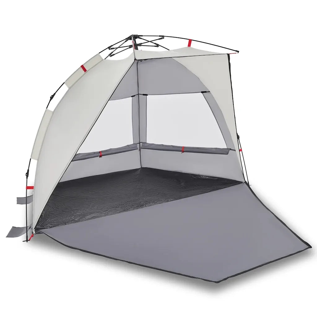 Tenda da Spiaggia 2 Persone-Tenda da campeggio Grigio Rilascio Rapido Impermeabile 950698