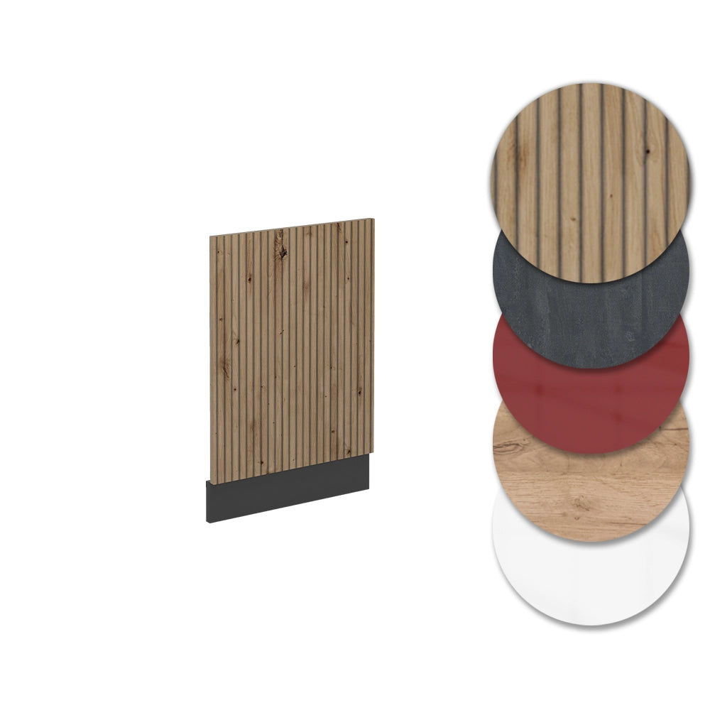 Pannello frontale R-Line Rovere artigianale/Antracite 45 cm senza piano di lavoro Vicco