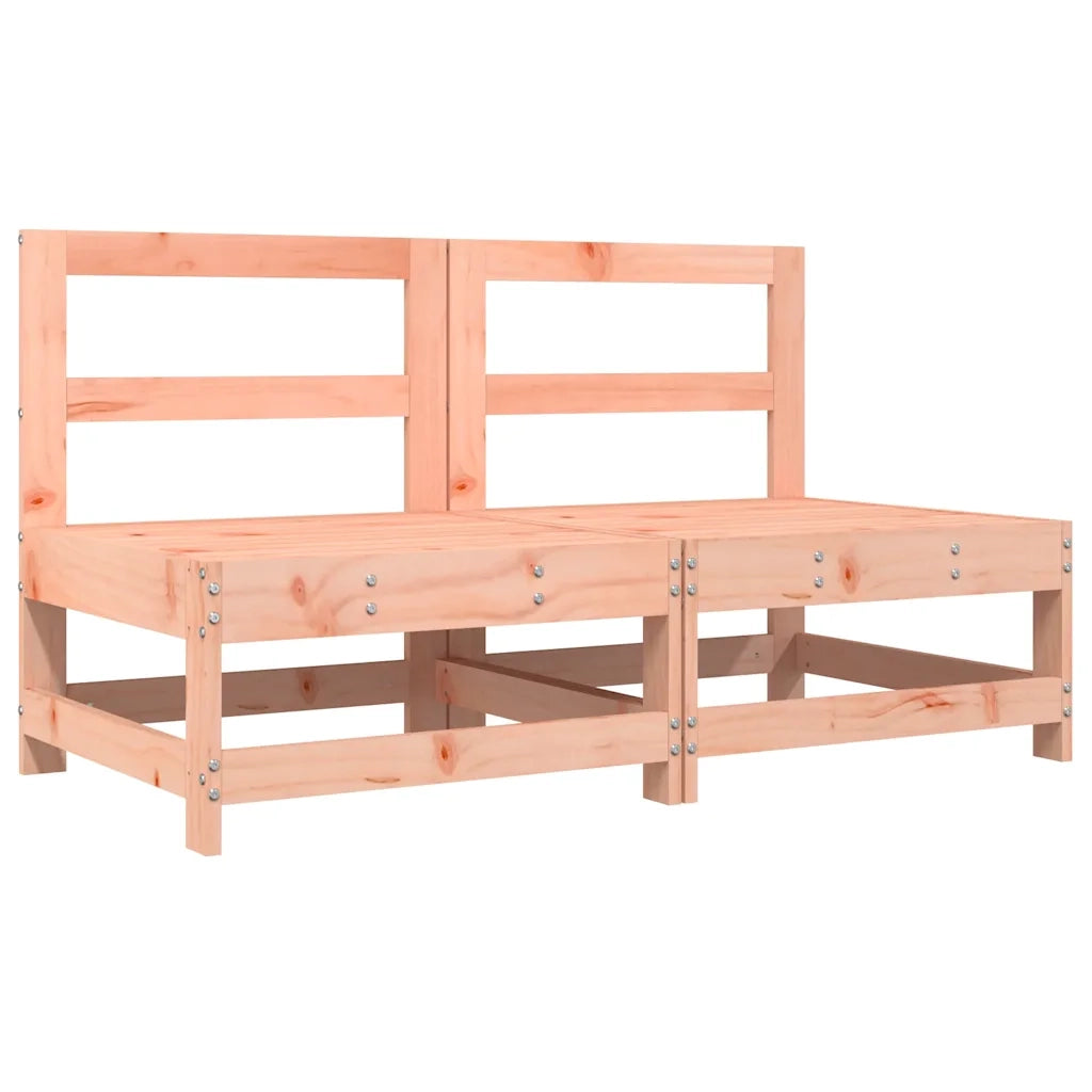 Divano componibile-Divani Centrali con Cuscini 2 pz in Legno Massello di Douglas 396119