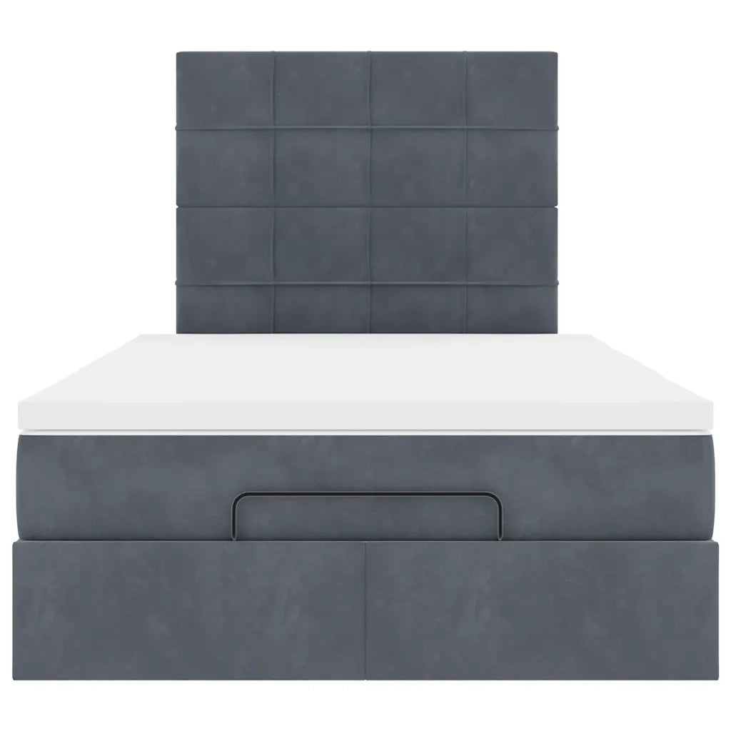 Struttura Letto Pouf con Materassi 80x200 cm Velluto 3313458