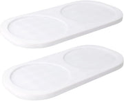Onderzetter siliconen 2 in 1 per cucina e bagno con protezione antislip (bianco)