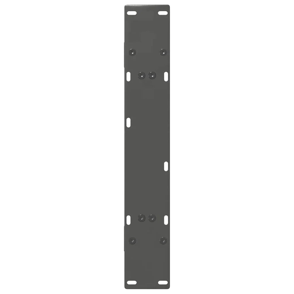Set di 2 gambe regolabili a forma di A per tavolo da pranzo 70 x 73 cm robuste e moderne in acciaio antracite 02_0057130