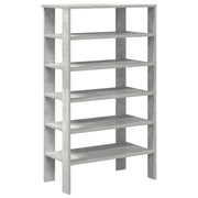 Scarpiera | Mobile per scarpe Grigio Cemento 61x32x105 cm in Truciolato