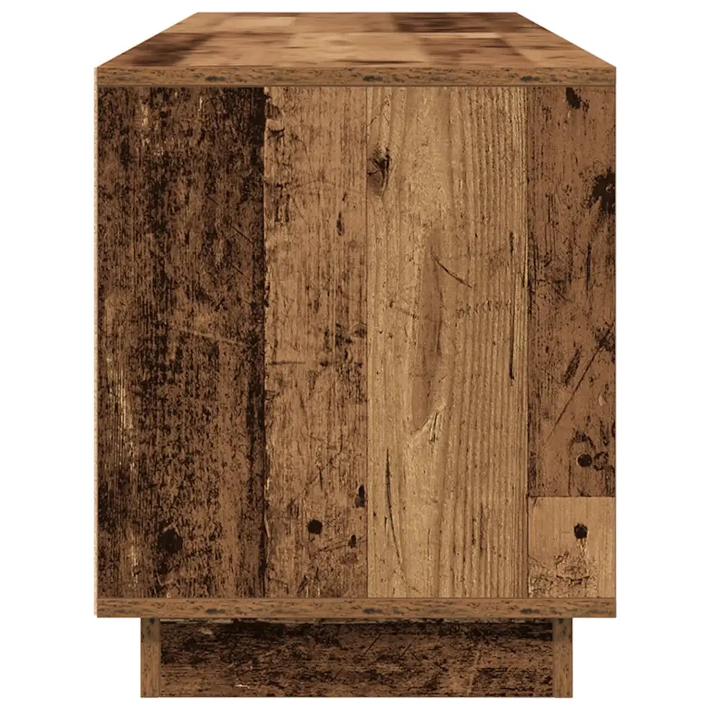 Mobile Porta TV con Luci LED Legno Antico 160,5x41x50 cm 3328433