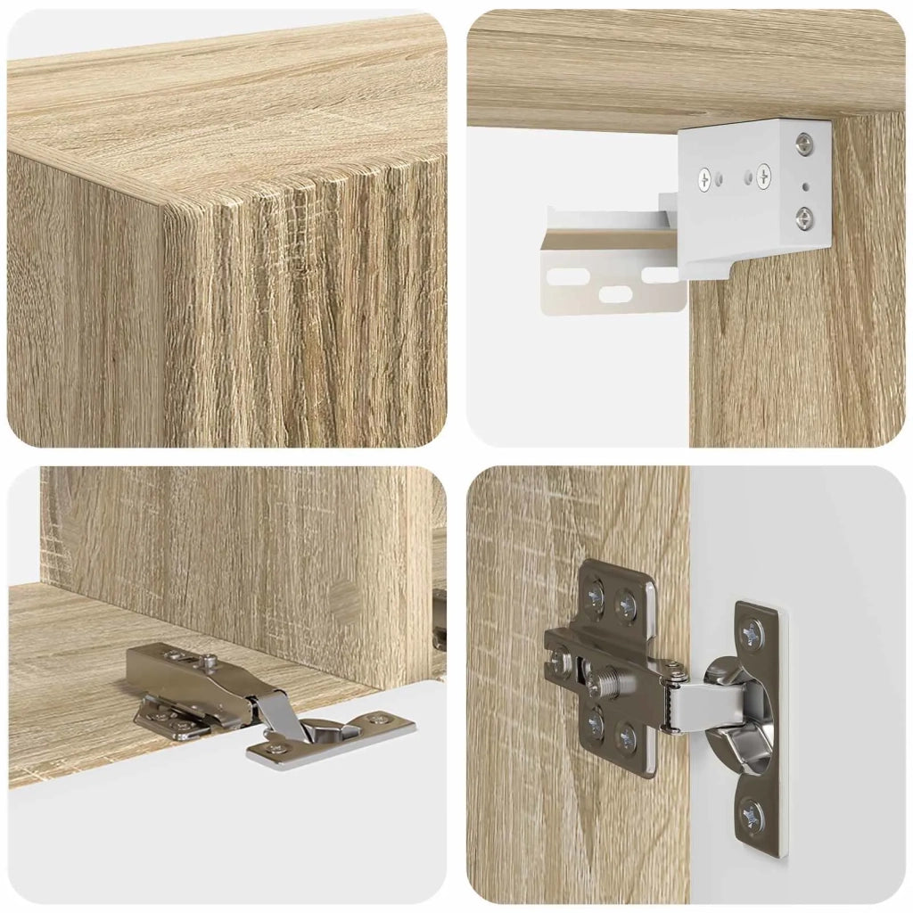 Set mobile TV 4 pcs Rovere Sonoma Legno multistrato