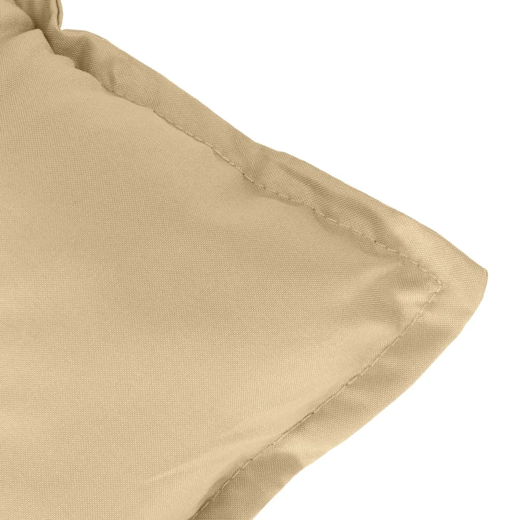 Cuscini Sedia Schiena Bassa 6 pz Beige MÃ©lange 100x50x7 Tessuto